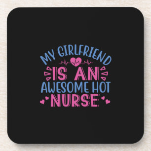 Geschenk für Krankenschwester Meine Freundin ist Getränkeuntersetzer