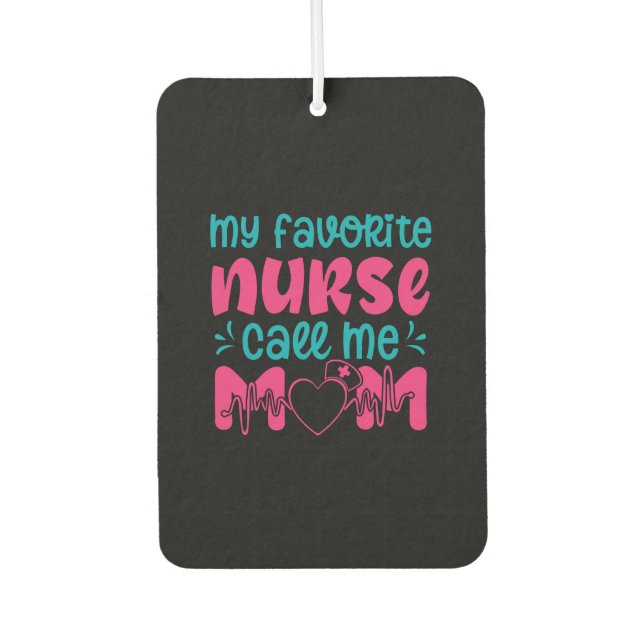 Geschenk für Krankenschwester | Meine Lieblings-Kr Autolufterfrischer (Vorderseite)
