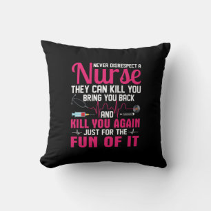 Geschenk für Krankenschwester   Nie eine Krankensc Kissen