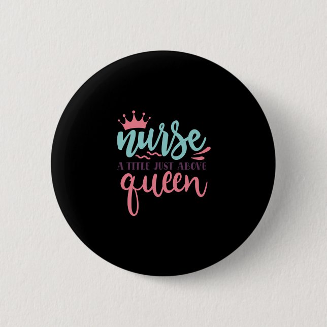 Geschenk für Krankenschwester | Nury A Title Just  Button (Vorderseite)