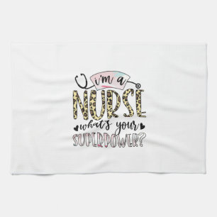 Geschenk für Krankenschwester   Proud Super Nurse Geschirrtuch