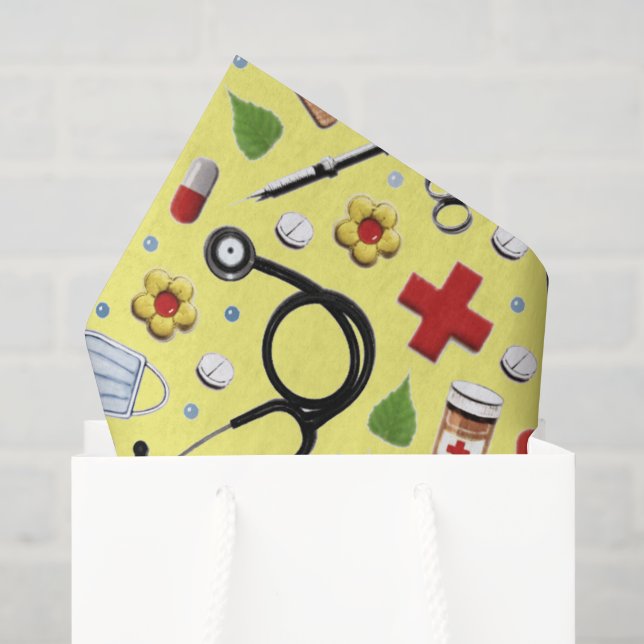 Geschenk für Krankenschwester Seidenpapier (Geschenktüte)