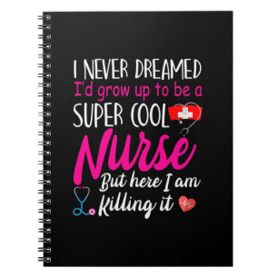 Geschenk für Krankenschwester Super Cool Nurse Notizblock