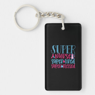 Geschenk für Krankenschwester | Super Nurse Super Schlüsselanhänger