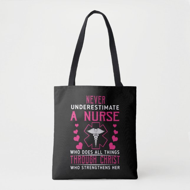Geschenk für Krankenschwester | Unterschätzen Sie  Tasche (Vorderseite)