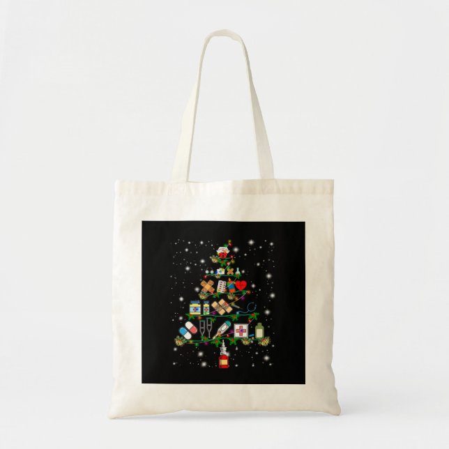 Geschenk für Krankenschwester | Weihnachtsbaum für Tragetasche (Vorne)