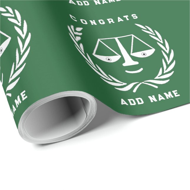 Geschenk für kreative Anwälte Geschenkpapier (Rolleneckpunkt)