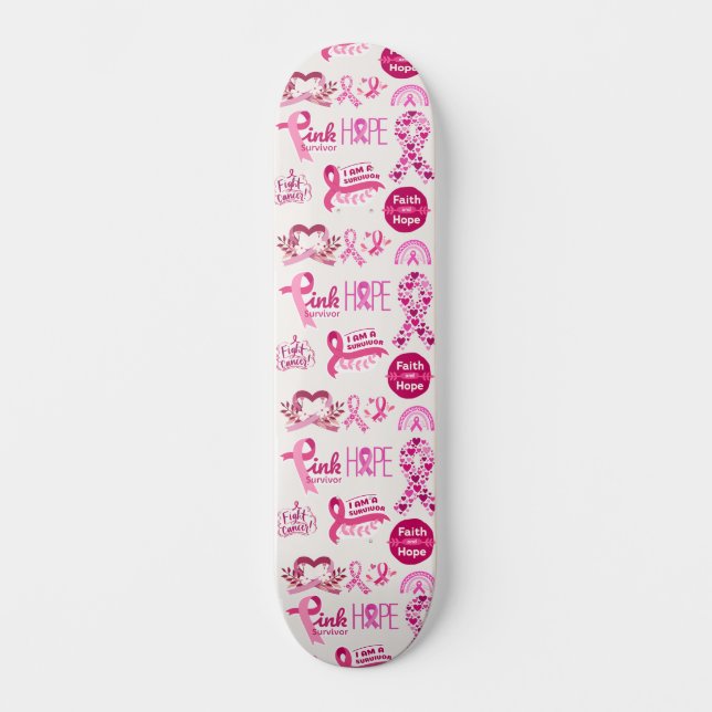 Geschenk für Krebserkrankung - Krieger Skateboard (Vorderseite)