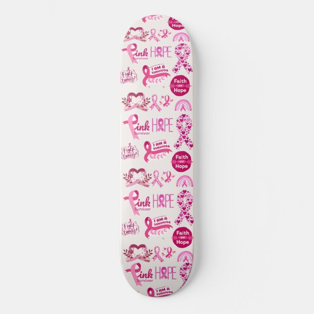 Geschenk für Krebserkrankung - Krieger Skateboard (Vorderseite)