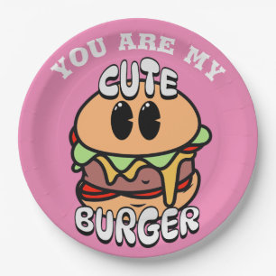 Geschenk für Lebensmittel, Niedliche Burger, Süßes Pappteller