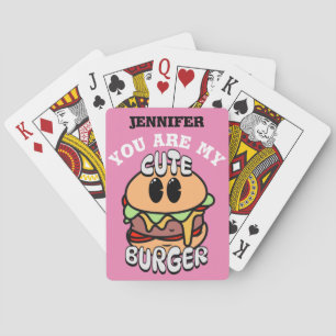 Geschenk für Lebensmittel, Niedliche Burger, Süßes Spielkarten