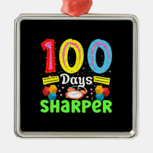 Geschenk für Lehrer   100 Tage Sharper Ornament Aus Metall
