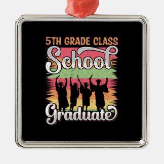 Geschenk für Lehrer | 5th Grade School Graduate Ornament Aus Metall