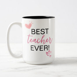 Geschenk für Lehrer | Bester Lehrer je Zweifarbige Tasse
