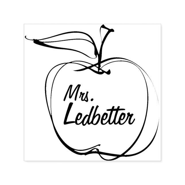 Geschenk für Lehrer - Briefmarke aus Personalisier Permastempel (Design)