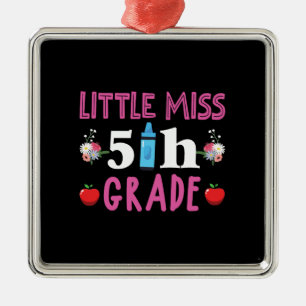 Geschenk für Lehrer Little Miss 5th Ornament Aus Metall