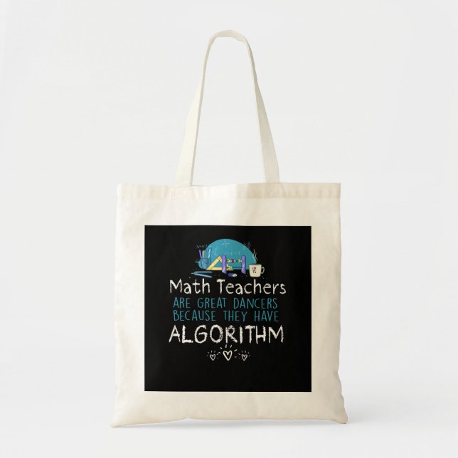 Geschenk für Lehrer | Mathematiklehrer - Algorithm Tragetasche (Vorne)