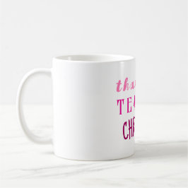 Geschenk für Lehrer, Personalisiert danke Kaffeetasse