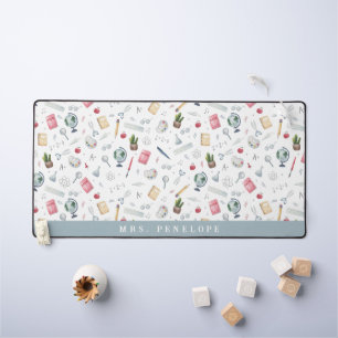 Geschenk für Lehrer Personalisiertes Wasserfarbm Schreibtischunterlage