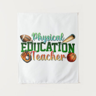 Geschenk für Lehrer | Sportlehrer Wandteppich