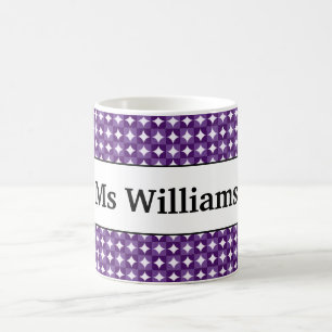 Geschenk für Lehrer zum Jahresende Stilvoller Name Kaffeetasse