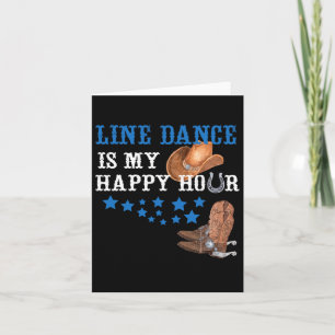 Geschenk für Line Dancers Line Tanz ist meine glüc Karte