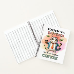 Geschenk für lustige Katzenliebhaber, Geld kann ke Notizbuch