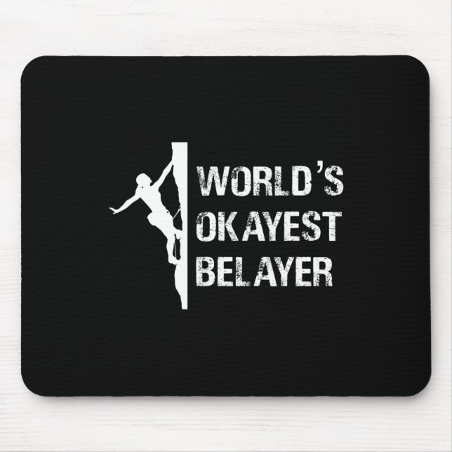 Geschenk für Mädchen, die okay sind beim Sichern,  Mousepad (Vorne)