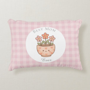 Geschenk für Mama, Beste Mama überhaupt, Rosa kari Dekokissen