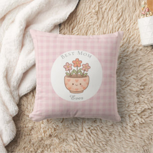 Geschenk für Mama, beste Mama überhaupt, rosa kari Kissen