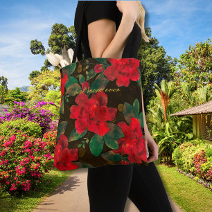 Geschenk für Mama Beste Mama überhaupt Rote floral Tasche