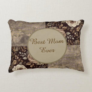 Geschenk für Mama, Beste Mama überhaupt, schöne Ro Dekokissen