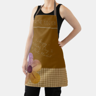 Geschenk für Mama, Frohen Muttertag, Blumenkunst-S Schürze