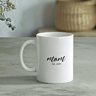 Geschenk für Mama mit Gründungsdatum Kaffeetasse