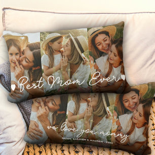 Geschenk für Mama Muttertag 3 Foto Beste Mama je Lendenkissen