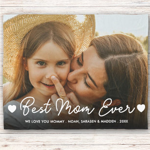 Geschenk für Mama Muttertag Volles Foto Beste Mama Sherpadecke