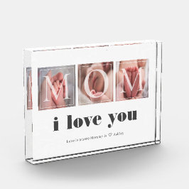 Geschenk für Mama Neugeborenes Foto Block