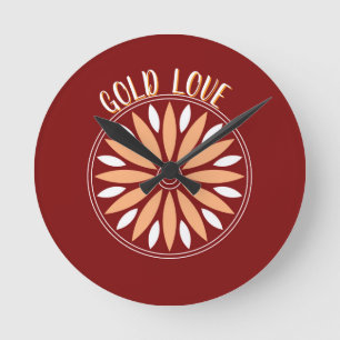 Geschenk für Mama, Schwester, Tochter, Freundin, F Runde Wanduhr
