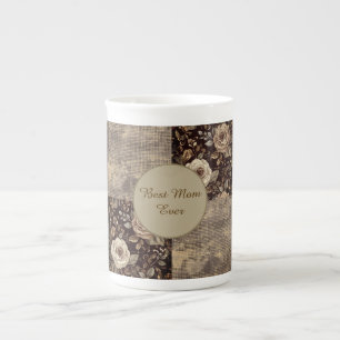 Geschenk für Mama, Vintage, Beste Mama überhaupt,  Prozellantasse