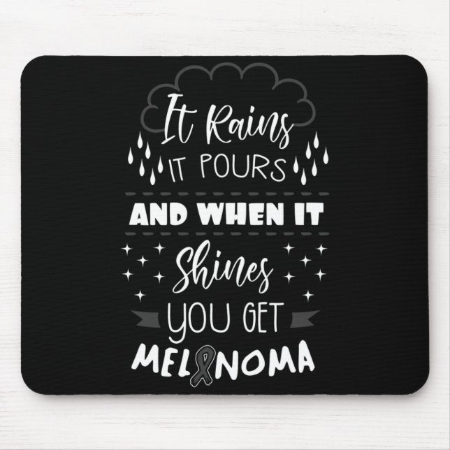 Geschenk für Männer, wenn es regnet, schüttet es,  Mousepad (Vorne)