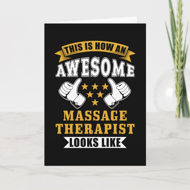 Geschenk für Massagetherapeuten Karte (Vorderseite)