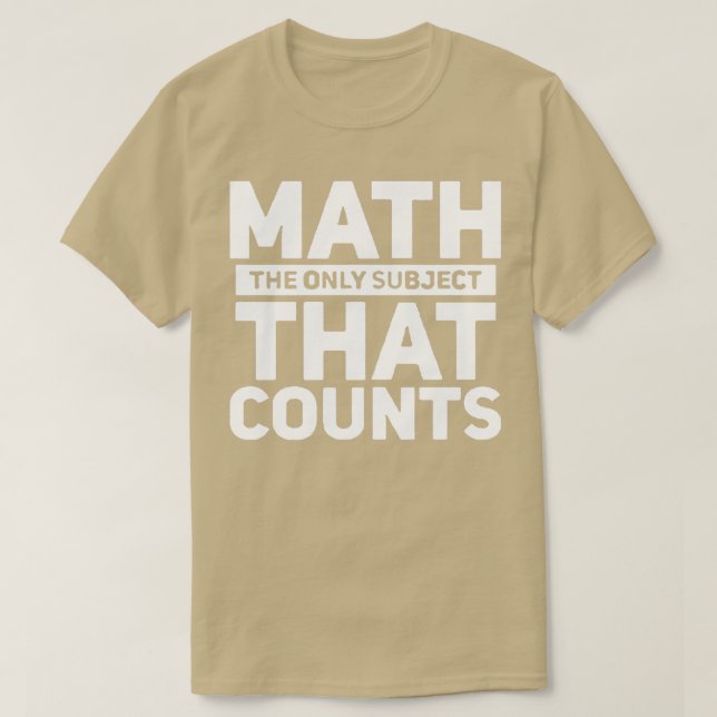 Geschenk für Math Teacher T-Shirt (Design vorne)