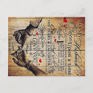 Geschenk für meinen Mann Love Husband Letter Postkarte