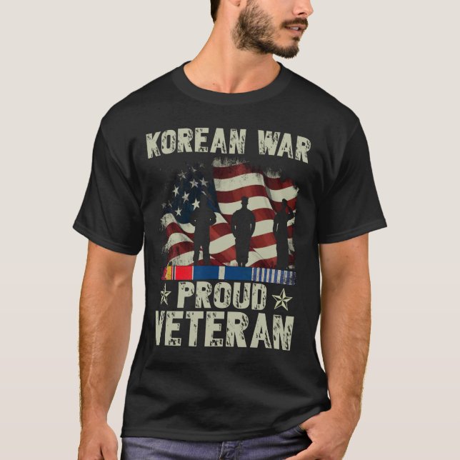 Geschenk für Militärmännchen Frauen stolz koreanis T-Shirt (Vorderseite)