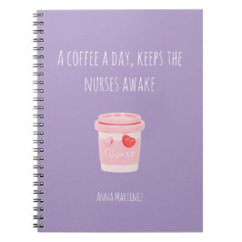 Geschenk für minimalistische Krankenpflegestudente Notizblock