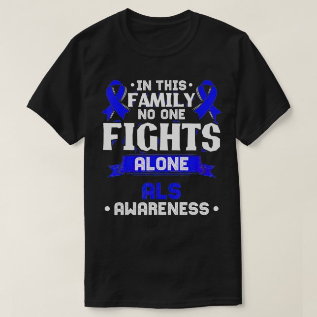 Geschenk für MND-Patienten - ALS-Bewusstsein T-Shirt (Design vorne)