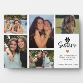 Geschenk für moderne Schwestern Fotoplatte