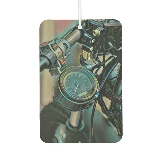 Geschenk für Motorräder Autolufterfrischer (Vorderseite)