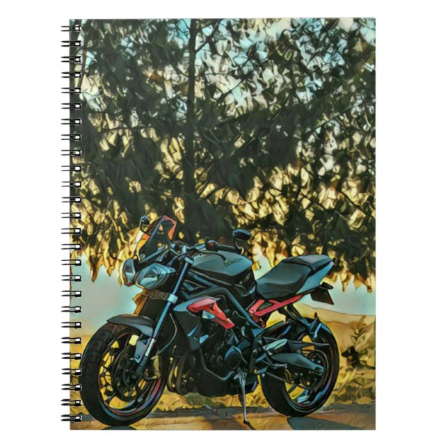 Geschenk für Motorräder Notizblock (Vorderseite)