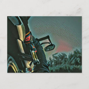 Geschenk für Motorradrennfans Postkarte